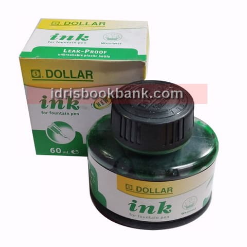 DOLLAR FOUNTAIN PEN INK 60ML GREEN