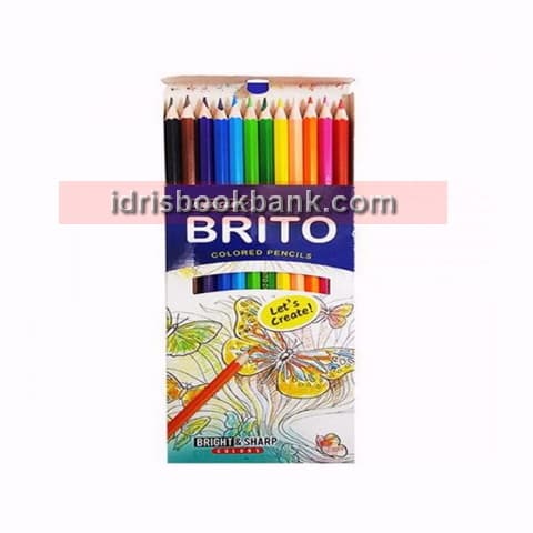 MERCURY BRITO COLOUR PENCIL 12 PCS PACK L