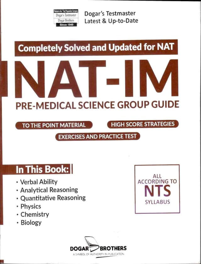 DOGAR BRO NAT IM PRE MEDICAL GROUP