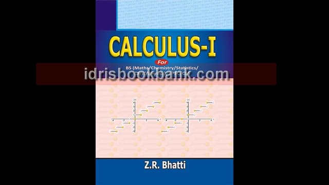 SOLUTIONS MANUAL CALCULUS 1 BS PPSC CSS