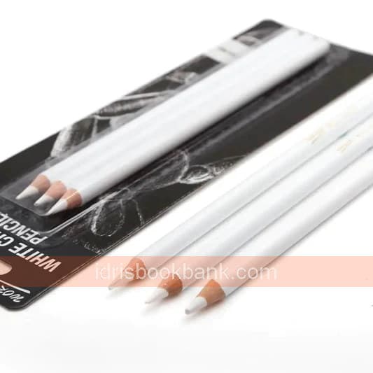 CHARCOL LEAD PENCIL WHITE 3 PCS PACK