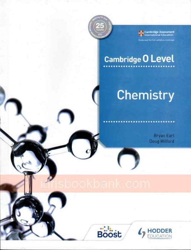 CAMBRIDGE O LEVEL CHEMISTRY