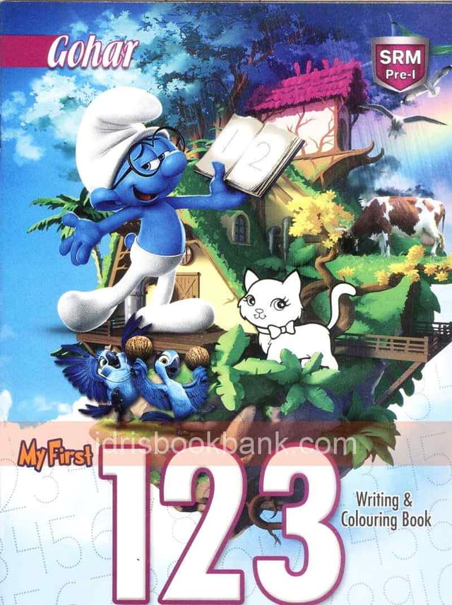 GOHAR MY FIRST 123 WRITING AND COLOURING BOOK