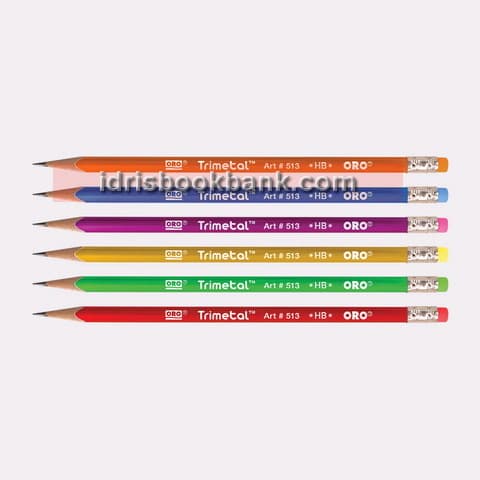 ORO TRIMETAL LEAD PENCIL JAR 24 PCS PACK