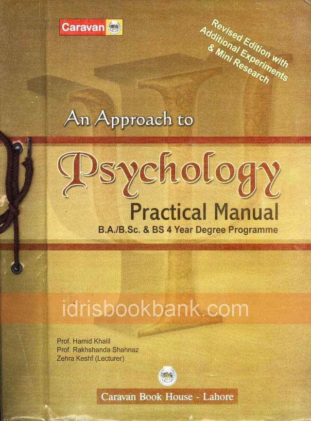CARAVAN PC PSYCHOLOGY BA BSC 4 YEAR