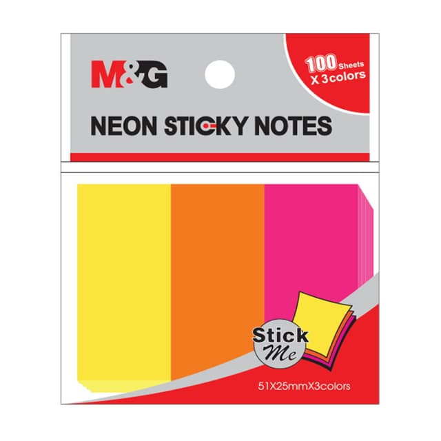M&G NEON STICKY NOTES YS-186