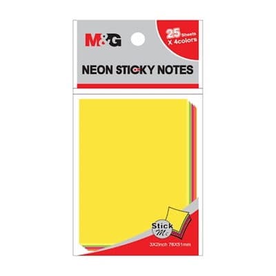M&G NEON STICKY NOTES YS-182
