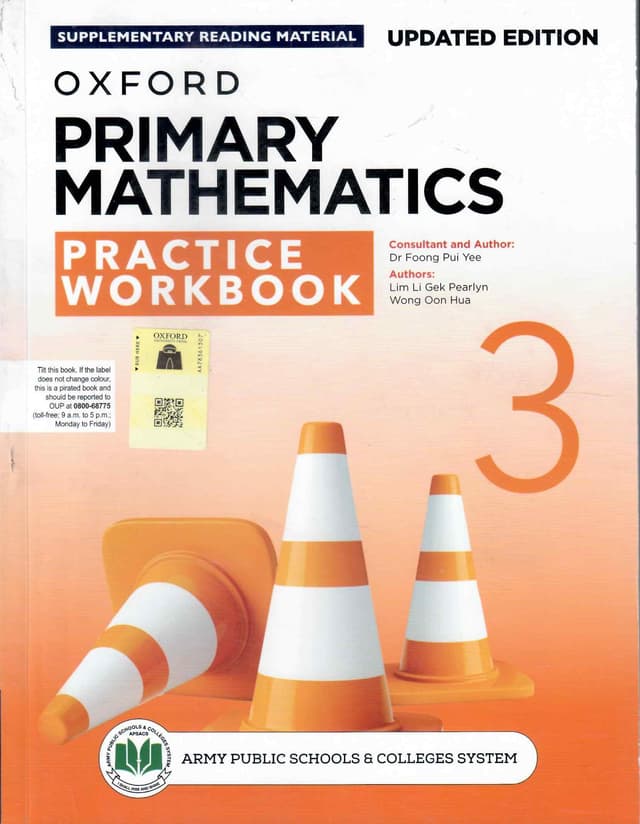 OXFORD PRIMARY MATHEMATICS PRACTICE WORK BOOK 3 UPDATED EDITION