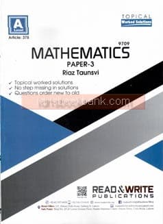 ARTICLE 378 MATHEMATICS A LEVEL P3 TOPICAL