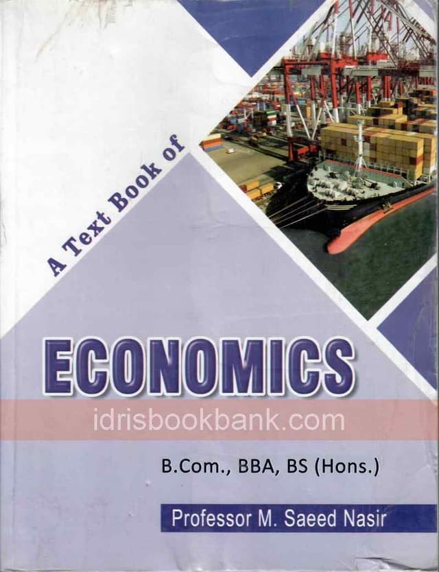 ECONOMICS BCOM P1 BA ADP