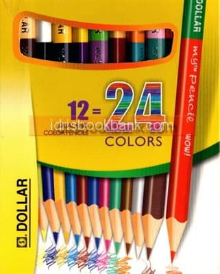 DOLLAR MY PENCIL WOW 12 PENCIL 24 COLOURS