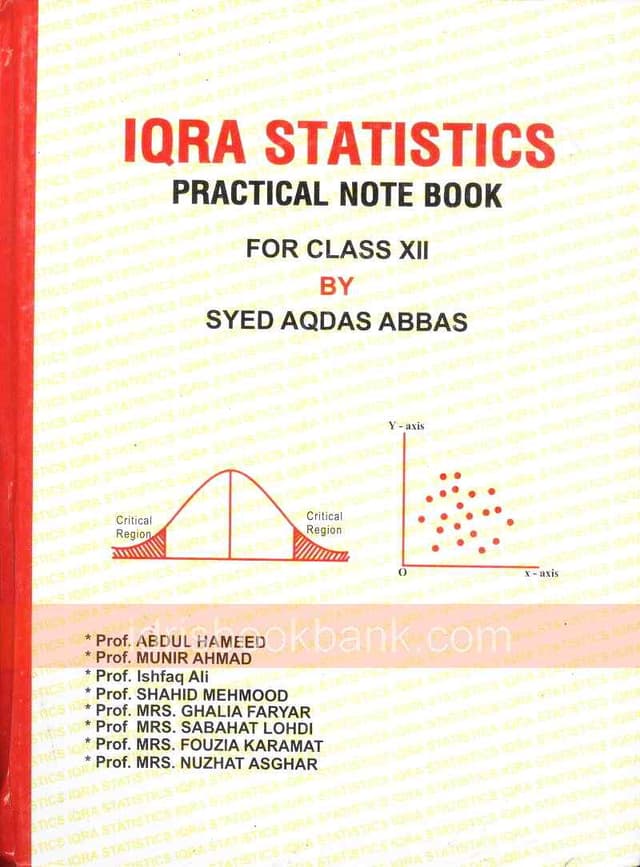 IQRA PC STATISTICS FOR BA BSC 4 YEAR