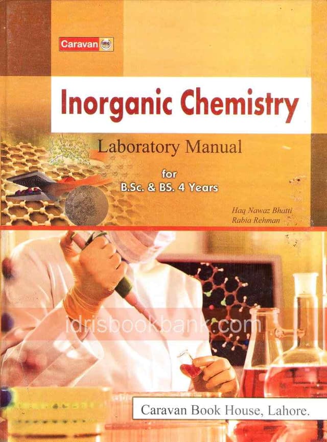 CARAVAN INORGANIC CHEMISTRY FOR BS & BSC 4 YEAR