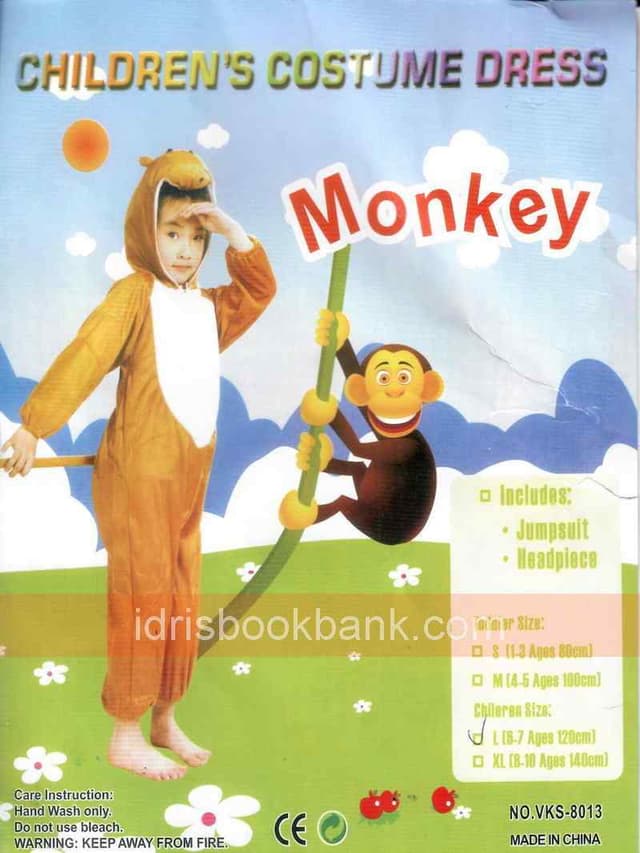 COSTUME MONKEY LARGE*