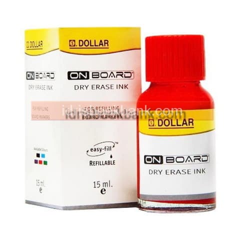 DOLLAR BOARD MARKER INK RED		