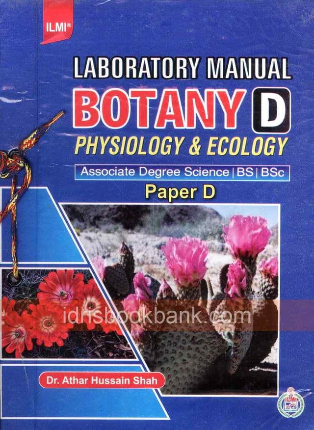 ILMI PC BOTANY D PHYSIOLOGY & ECOLOGY BS BSC