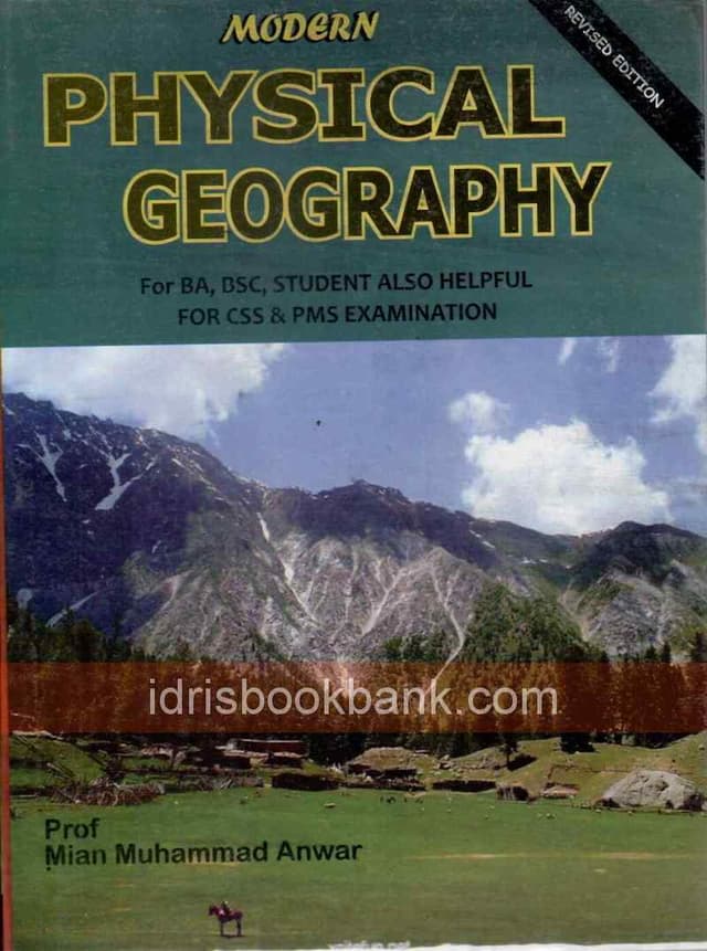 MODERN PHYSICAL GEOGRAPHY FOR BA BSC CSS PMS