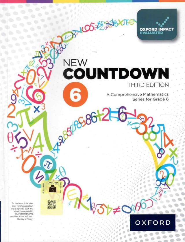 OXFORD NEW COUNTDOWN BOOK 6 3E