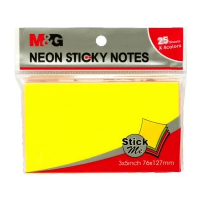 M&G NEON STICKY NOTES YS-185