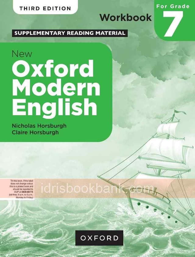 OXFORD NEW MODERN ENGLISH WORK BOOK 7