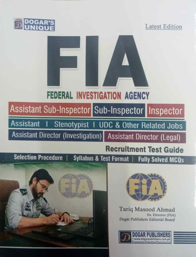 DOGAR UNI FIA SUB INSPECTOR RECRUITMENT TEST GUIDE