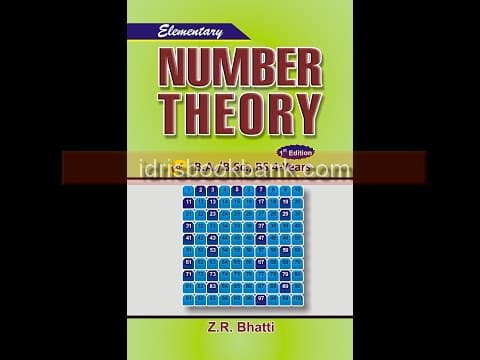 ELEMENTARY NUMBER THEORY 1E BA BS