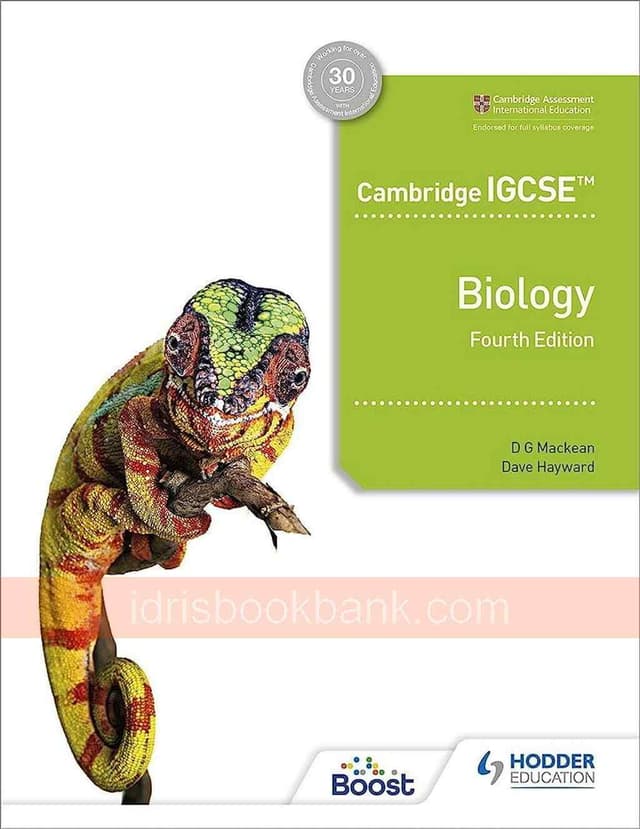 CAMBRIDGE IGCSE BIOLOGY COURSE BOOK 4E *