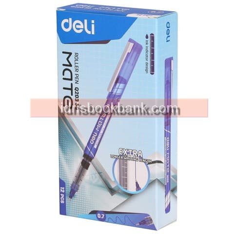 DELI ROLLER PEN BLUE MATE