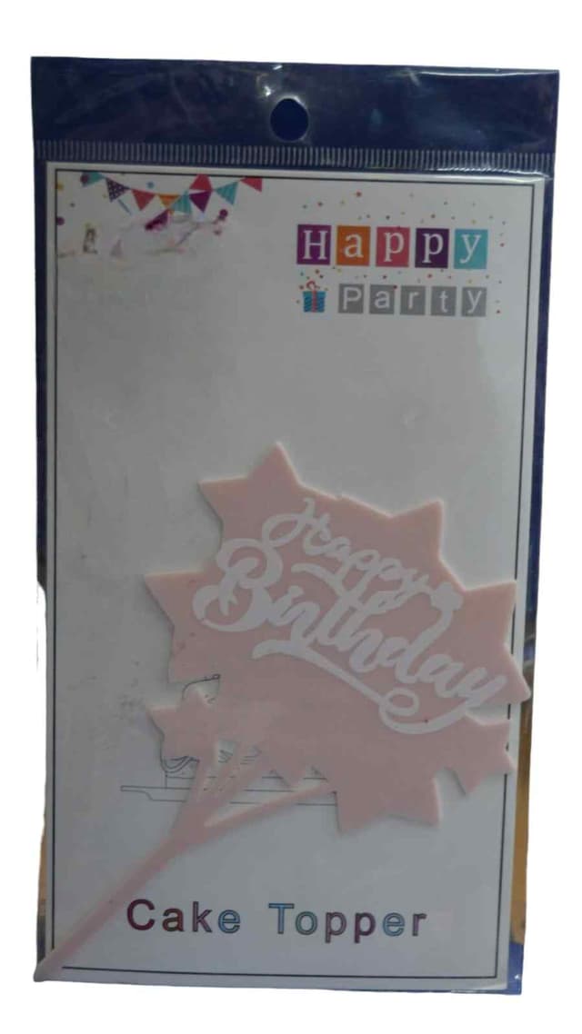 BIRTHDAY CAKE TOPPER ALPHABET