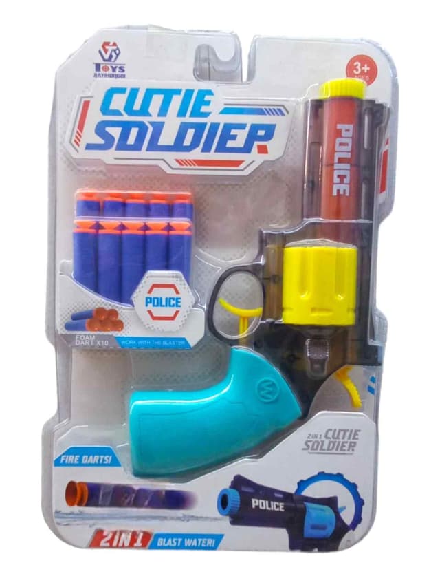 GUN SHOOT CUTIE SOLDIER 2 IN 1 POLICE NO 648