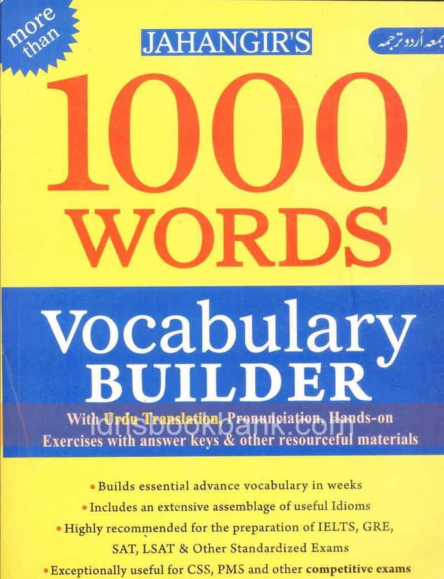 JBD 1000 WORDS VOCABULARY BUILDER