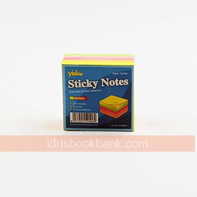 YIDOO STICKY NOTE PAPER FLAG 250 SHEETS
