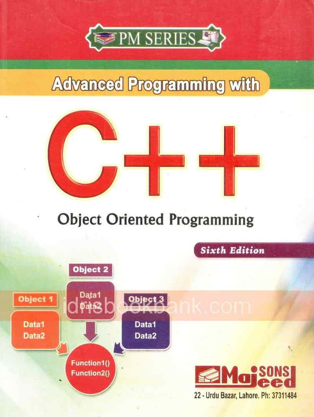 MAJEED SONS PM SERIES ADVANCED PROGRAMMING C++ 6ED