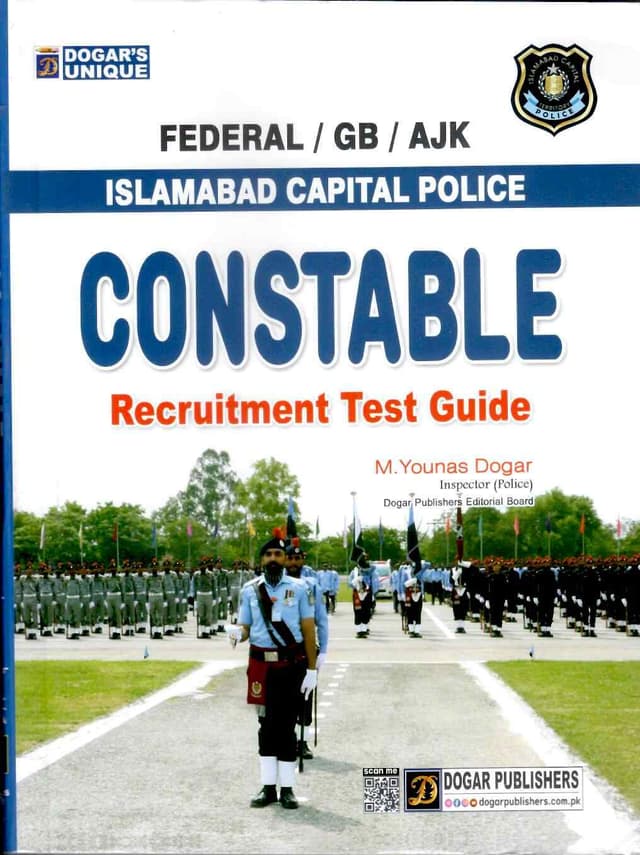DOGAR BRO ISLAMABAD CAPITAL TERRITORY POLICE CONSTABLE GUIDE
