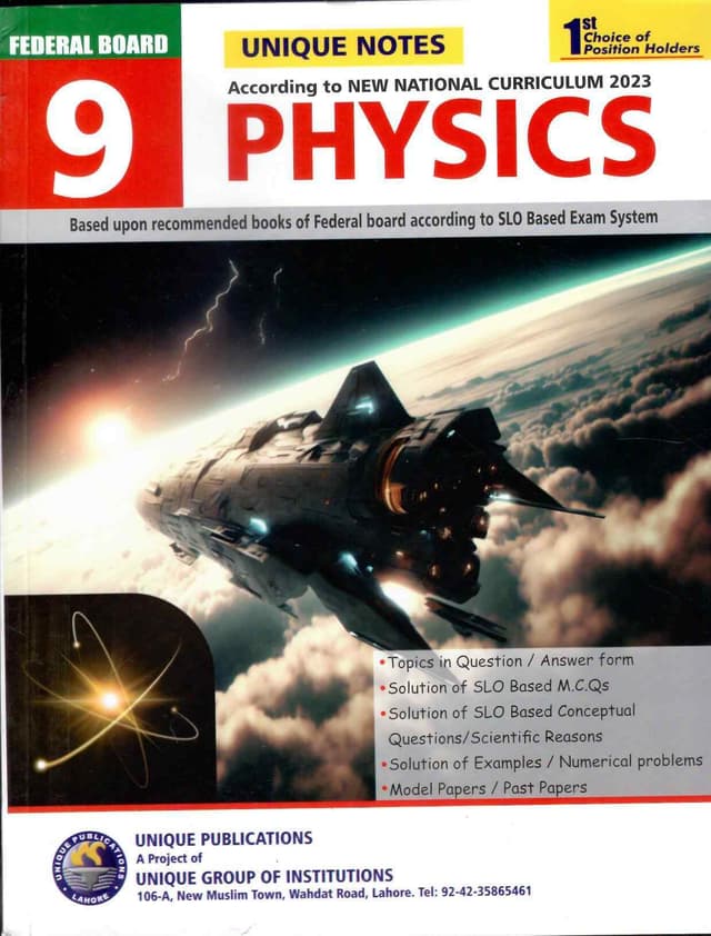 UNIQUE NOTES PHYSICS SLO 9 NBF