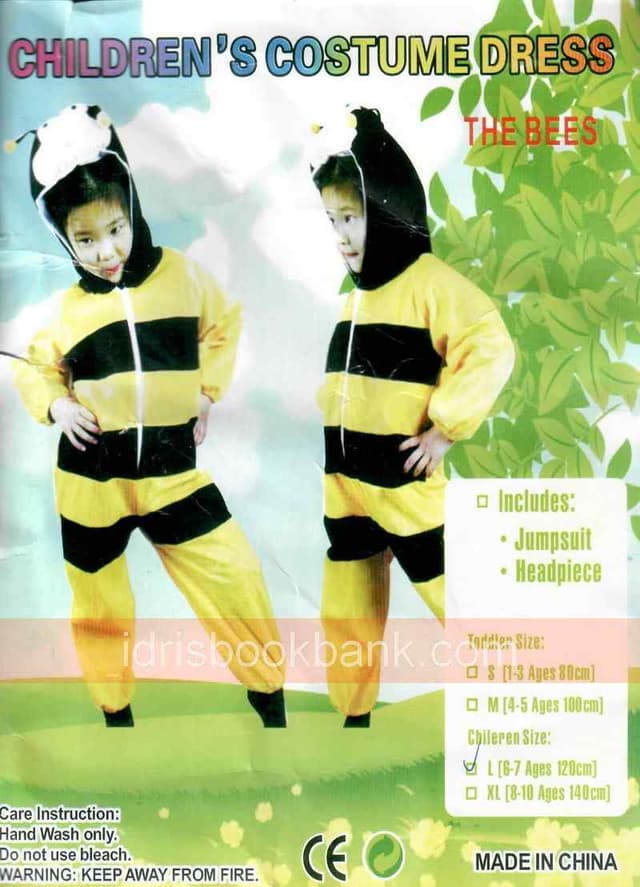 COSTUME HONEY BEE LARGE