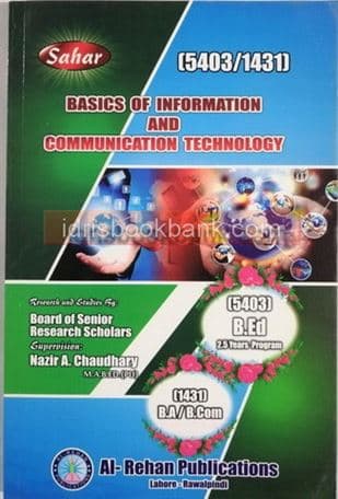 SEHAR BASIC OF INFORMATION & COMMUNICATION TECHNOLOGY 54031/1431