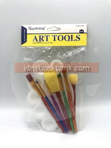 KEEP SMILING SPONGE+BRUSH+PALETTE NO-HM916-8