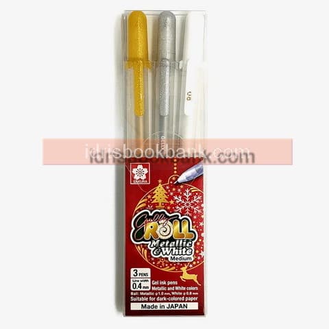 GELLY ROLL METALLIC & WHITE PEN SET