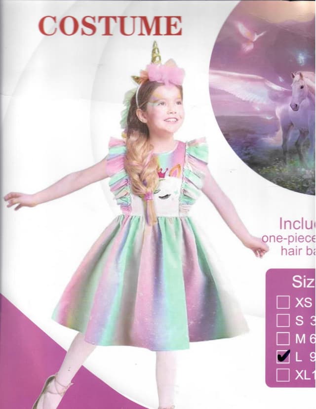 COSTUME UNICORN LARGE