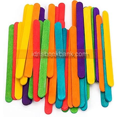 ICE CREAM STICK COLOURED LARGE
