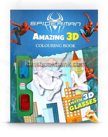 3D COLOURING BOOK SPIDERMAN