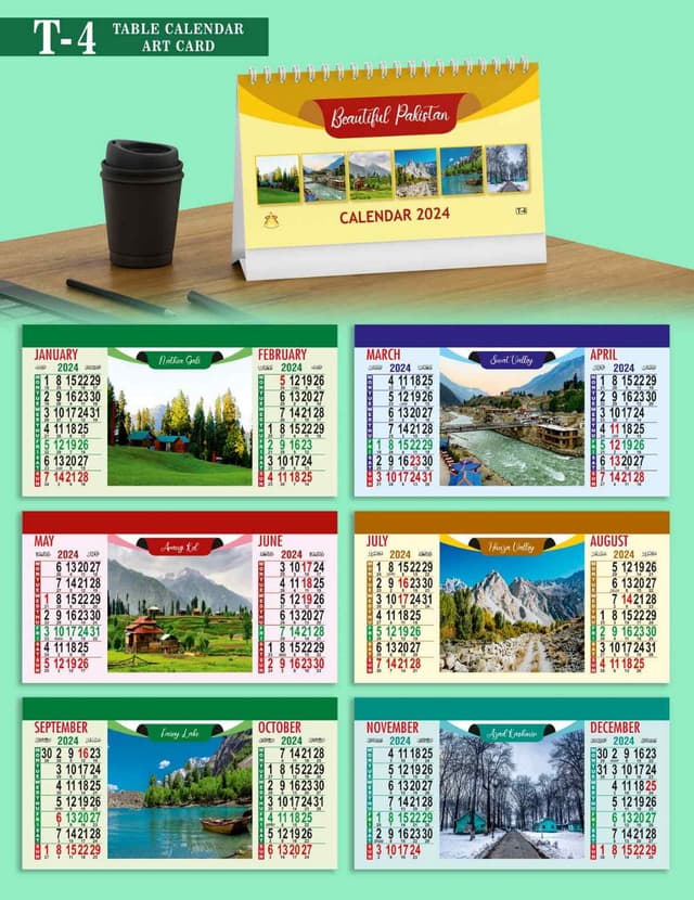 TABLE CALENDAR NO T-4