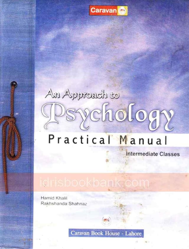 CARAVAN PC PSYCHOLOGY INTER CLASSES