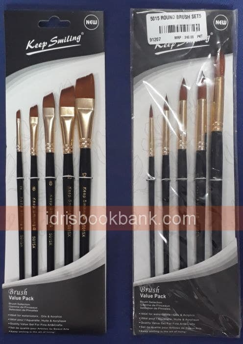 KEEP SMILING ARTIST BRUSH 12 PCS PACK BLUE