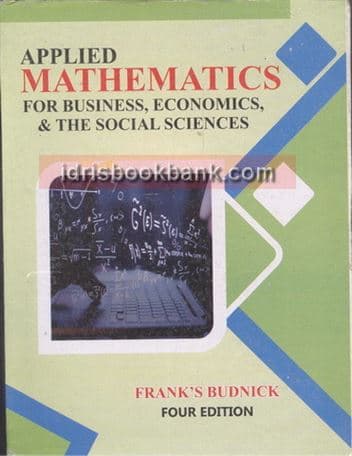 APPLIED MATH BUS ECONOMICS SOCIAL SCIENCES 4E
