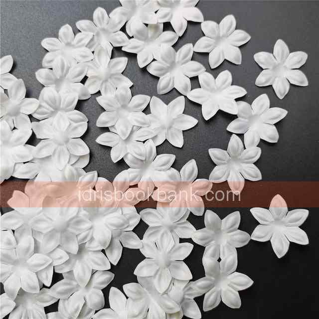 CRAFT ITEM WHITE FLOWER 10 PCS