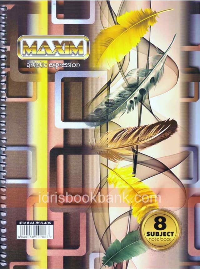 MAXIM 8 SUBJECT NOTEBOOK