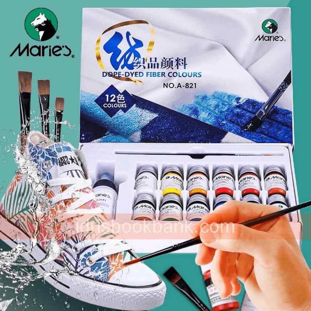 MARIES FABRIC COLOUR 12 PCS SET NO-821