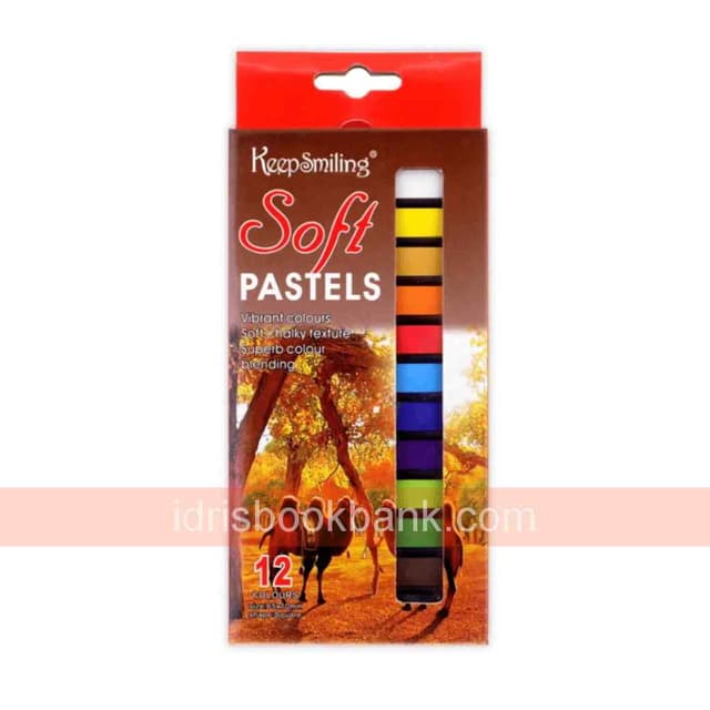 KEEP SMILING SOFT PASTELS 12 COLOURS NO-HS3012